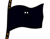 Dibuix Bandera pirata pintat per ARNAU