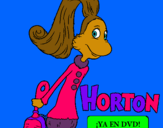 Dibuix Horton - Sally O'Maley pintat per amii