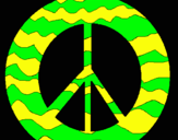 Dibuix Símbol de la pau pintat per Beatrice
