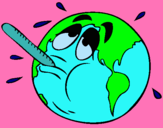 Dibuix Escalfament global pintat per elia currius