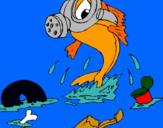 Dibuix Contaminació marina pintat per carliguapi