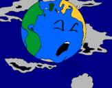 Dibuix Terra malalta pintat per francesc