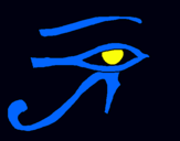 Dibuix Ull Horus pintat per fioigst