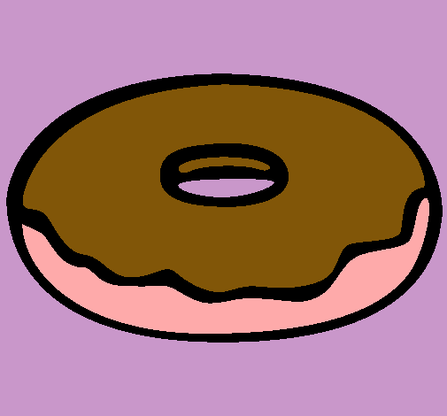 Dibuix Donuts pintat per marian xocolata