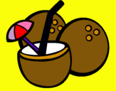 Dibuix Còctel de coco pintat per denisse
