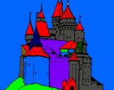 Dibuix Castell medieval pintat per   DAMIA AGUADO