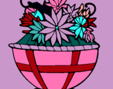 Dibuix Cistell de flors 11 pintat per wtygf