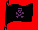 Dibuix Bandera pirata pintat per marta