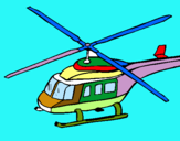 Dibuix Helicòpter  pintat per HECTOR BB