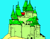 Dibuix Castell medieval pintat per nayara