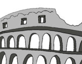 Dibuix Coliseu pintat per biel nadal subies