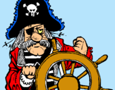 Dibuix Capità pirata pintat per nin 0