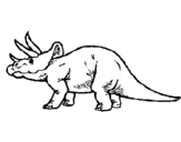 Dibuix Triceratops pintat per jan