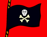 Dibuix Bandera pirata pintat per FERRAN BOU