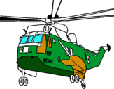 Dibuix Helicòpter al rescat  pintat per Razvan