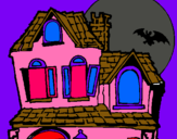 Dibuix Casa del misteri  pintat per la mansion del ombrelobo