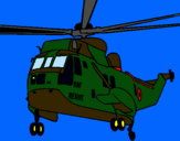 Dibuix Helicòpter al rescat  pintat per melki