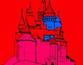 Dibuix Castell medieval pintat per ARES