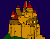 Dibuix Castell medieval pintat per aaron