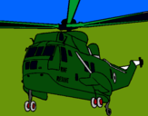 Dibuix Helicòpter al rescat  pintat per lolo