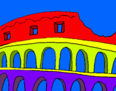 Dibuix Coliseu pintat per octavi