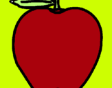 Dibuix poma pintat per kevin