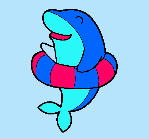 Dofí amb flotador