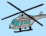Dibuix Helicòpter  pintat per kevin