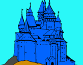 Dibuix Castell medieval pintat per marcel cugat