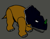 Dibuix Triceratops II  pintat per arnau
