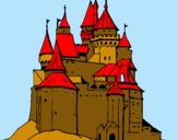 Dibuix Castell medieval pintat per hbffb