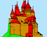 Dibuix Castell medieval pintat per arnau cassu