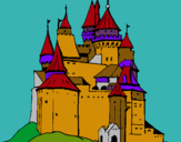 Dibuix Castell medieval pintat per jon