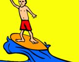 Dibuix Surfista pintat per lydia final