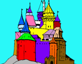 Dibuix Castell medieval pintat per -SEBASTIAN