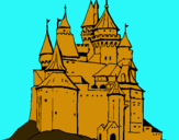 Dibuix Castell medieval pintat per NORA