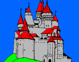 Dibuix Castell medieval pintat per IVAN