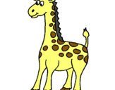Dibuix Girafa pintat per estel