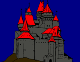 Dibuix Castell medieval pintat per sergio