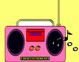 Dibuix Radio cassette 2 pintat per IU