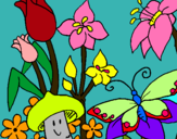 Dibuix Fauna i flora pintat per macocu