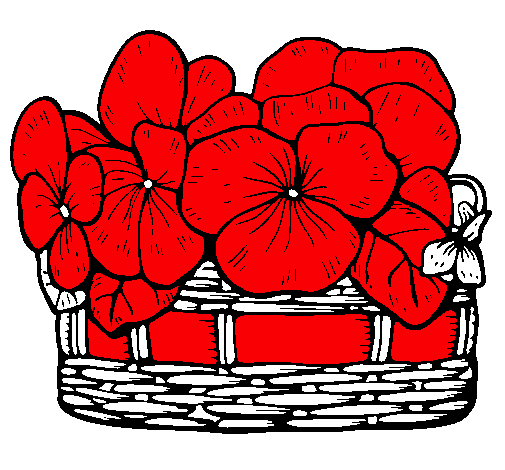 Dibuix Cistell de flors 12 pintat per jùlia marti
