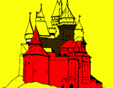 Dibuix Castell medieval pintat per piti(LL)