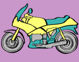 Dibuix Motocicleta pintat per oriol