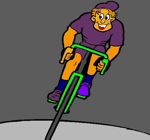 Ciclista amb gorra 