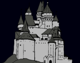 Dibuix Castell medieval pintat per mariona