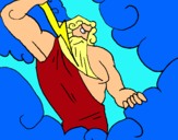 Dibuix Déu Zeus pintat per Yago