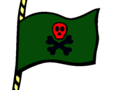 Dibuix Bandera pirata pintat per arnaud