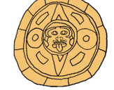 Dibuix Calendari maya pintat per g
