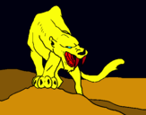 Dibuix Tigre amb afilats ullals pintat per didac2008
